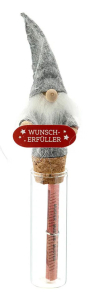 Reagenzglas mit Tonttu-Wichtel 
